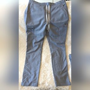 FIGS Yola Skinny Scrub Pants - Heathered Indigo